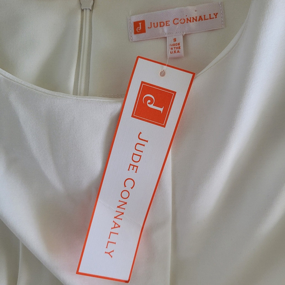 New $248 Jude Connally Women's Cream Monique Sheath Dress Knee-length Size Small - Picture 7 of 10